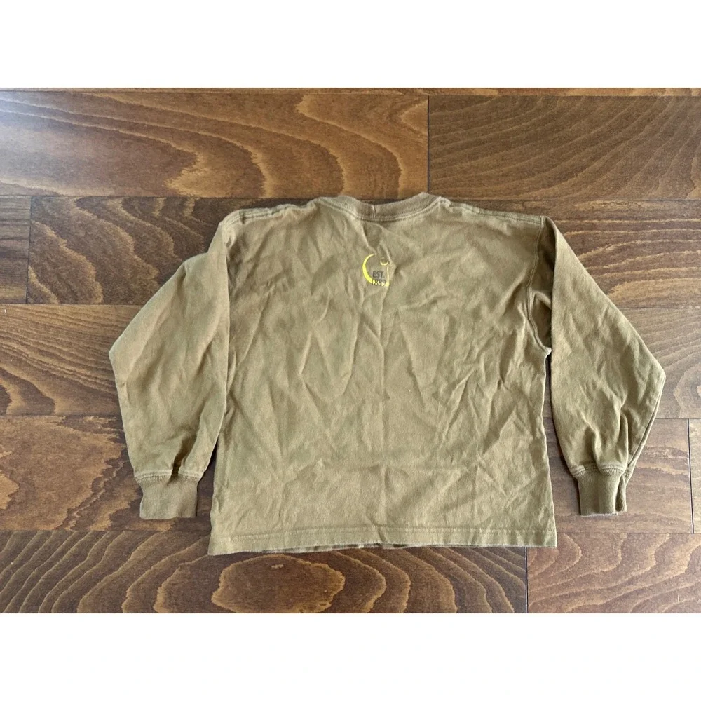 Carhartt‎ Boys Brown Long Sleeve Graphic T-Shirt XS 4/5 100% Cotton